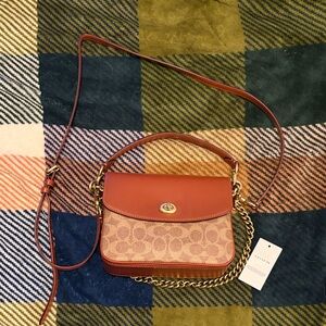 Coach Brown and Tan Crossbody Bag